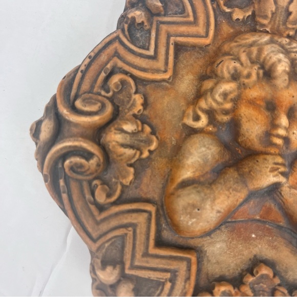 Gorgeous ornate handmade cast tile piece from Airstone-3-D girl - Picture 7 of 13